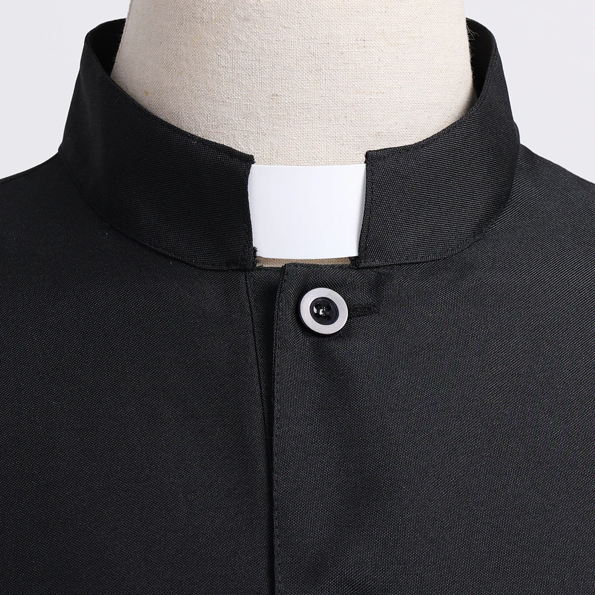 Взрослый черный благородный костюм священника, мужские религиозные пасторские костюмы отца на Хэллоуин, Пурим, вечерние, Марди Гра, нарядное платье