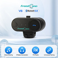 Freedconn t-comvb Motorcycle Intercom Helmet Bluetooth 5.0 Headset 800M Waterproof BT Interphone FM Music Share