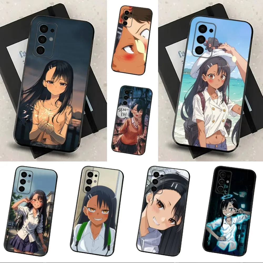 Anime N-Nagatoro S-San Phone Case For Samsung Galaxy A91,A80,A73,A72 ,A71,A53A52,A32 ,A31A22,A21s,A20,Black Cover