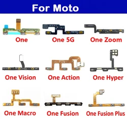 Power Volume Flex For Motorola For Moto One Zoom Hyper Vision Action Macro Fusion Plus / One 5G Power Button Flex Cable