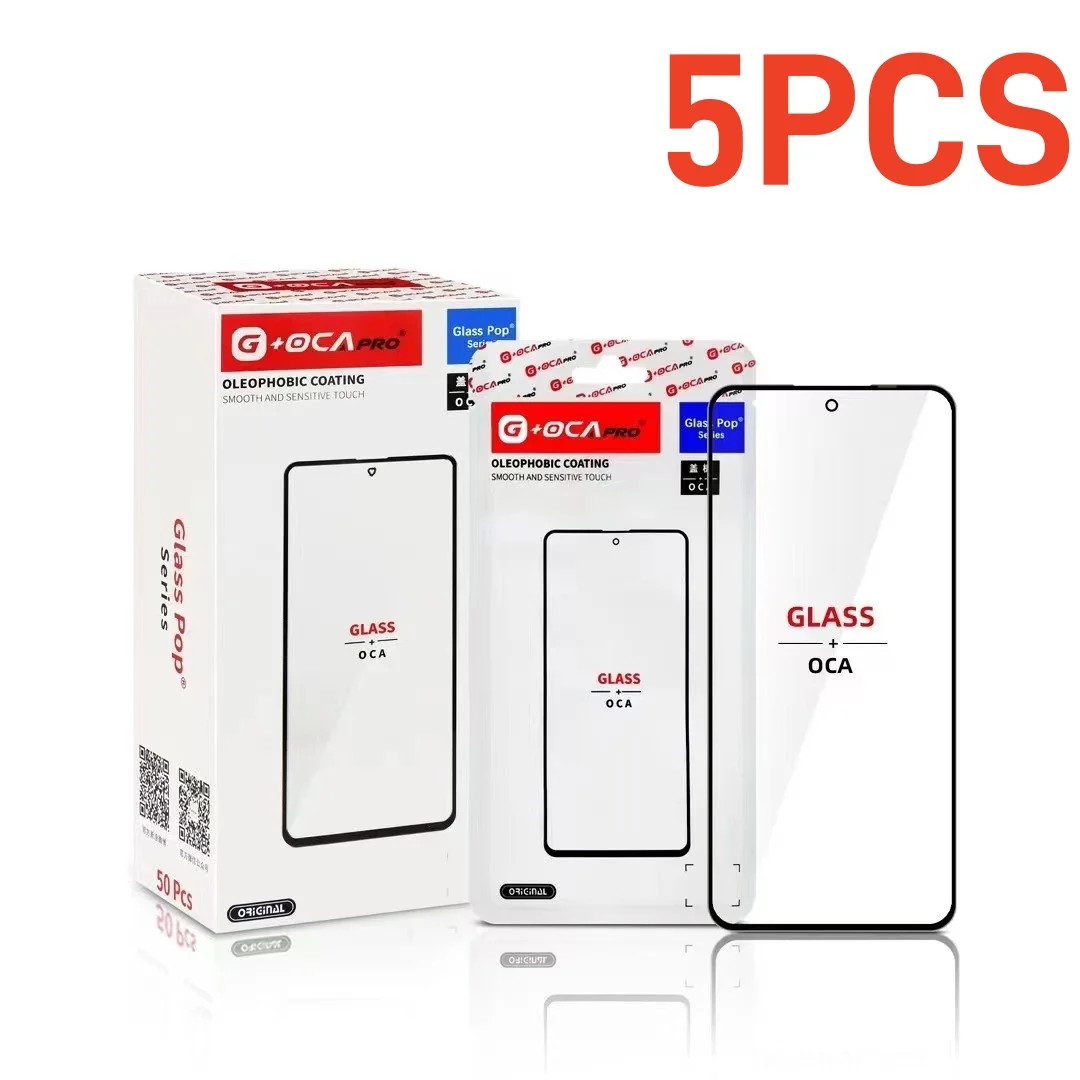 

5PCS G+OCA PRO Front Glass Lens with OCA Glue For MOTOROLA MOTO G04 G5G G7 G8 G9 PLUS PLAY G54 POWER G13 G14 G24 G10 G22 G40