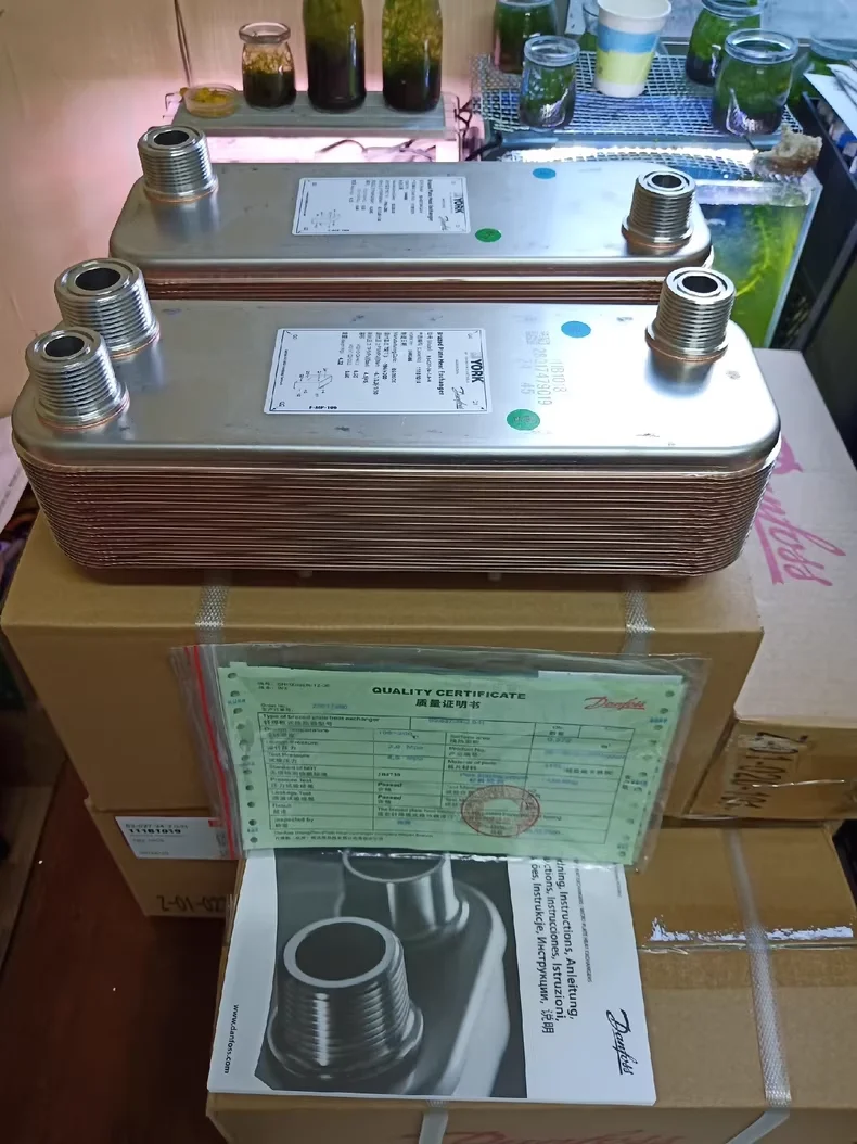 

Brand new! Central air conditioning centrifugal oil cooling radiator 026W-37958-000 Danfoss plate replacement!