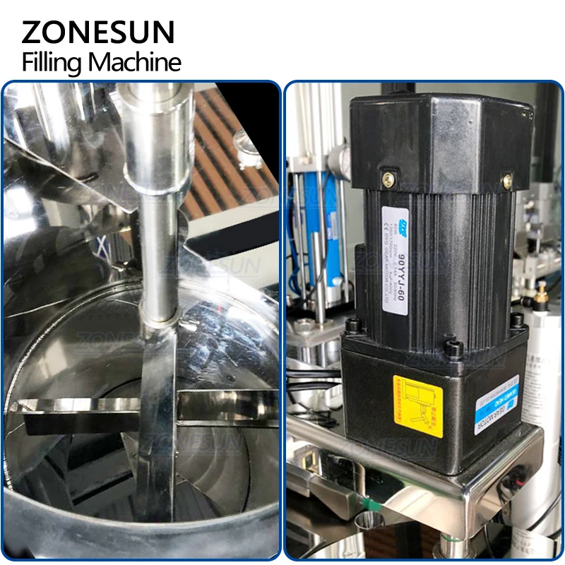 ZONESUN ZS-GTK20 Manual Cosmetic Lipstick Filling Machine With Mixing Heater Hopper