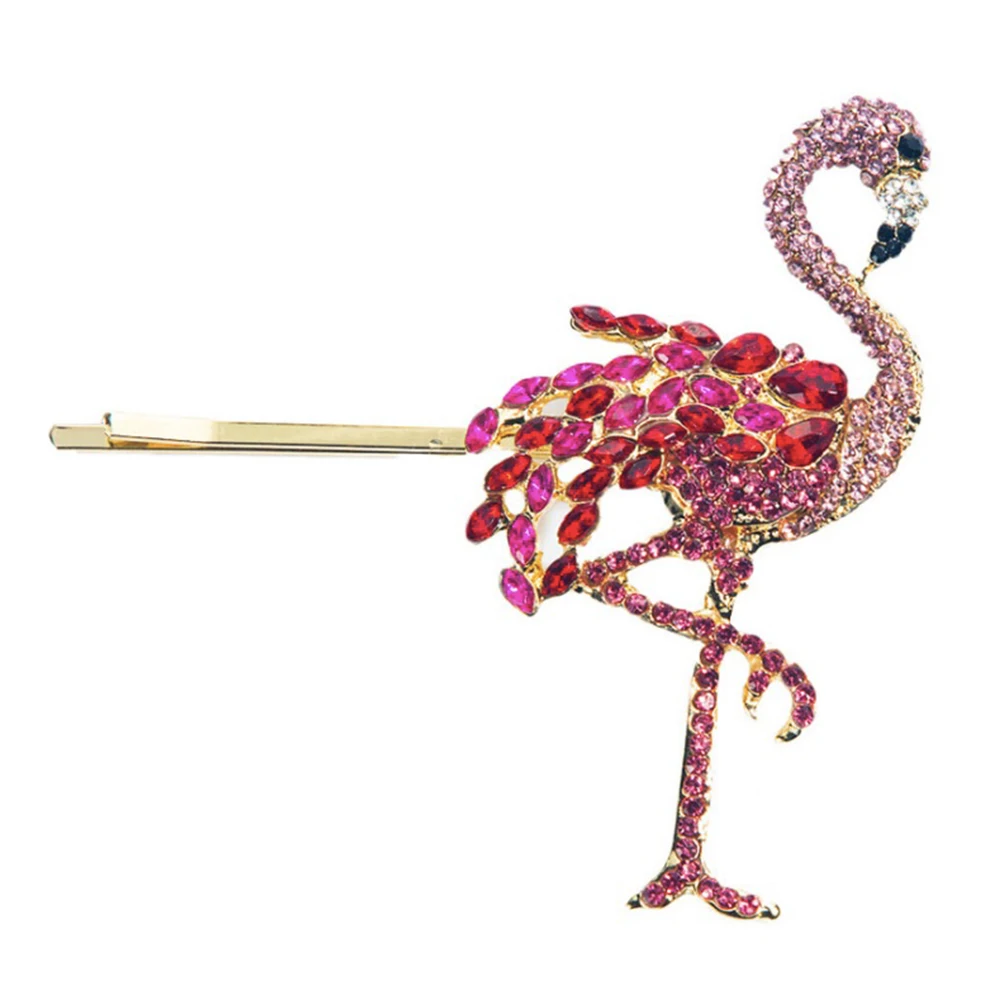 

Flamingo Hair Clip Women Barrettes Party Headwear Accessories Unique Design Long Lasting High Quality Simple Style Match