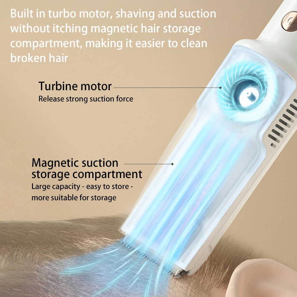 Baby Hair Clippers,USB Rechargeable Electric Vacuum Hair Trimmer for Children,Low Noise Waterproof Handhold Hair Cutting Machine