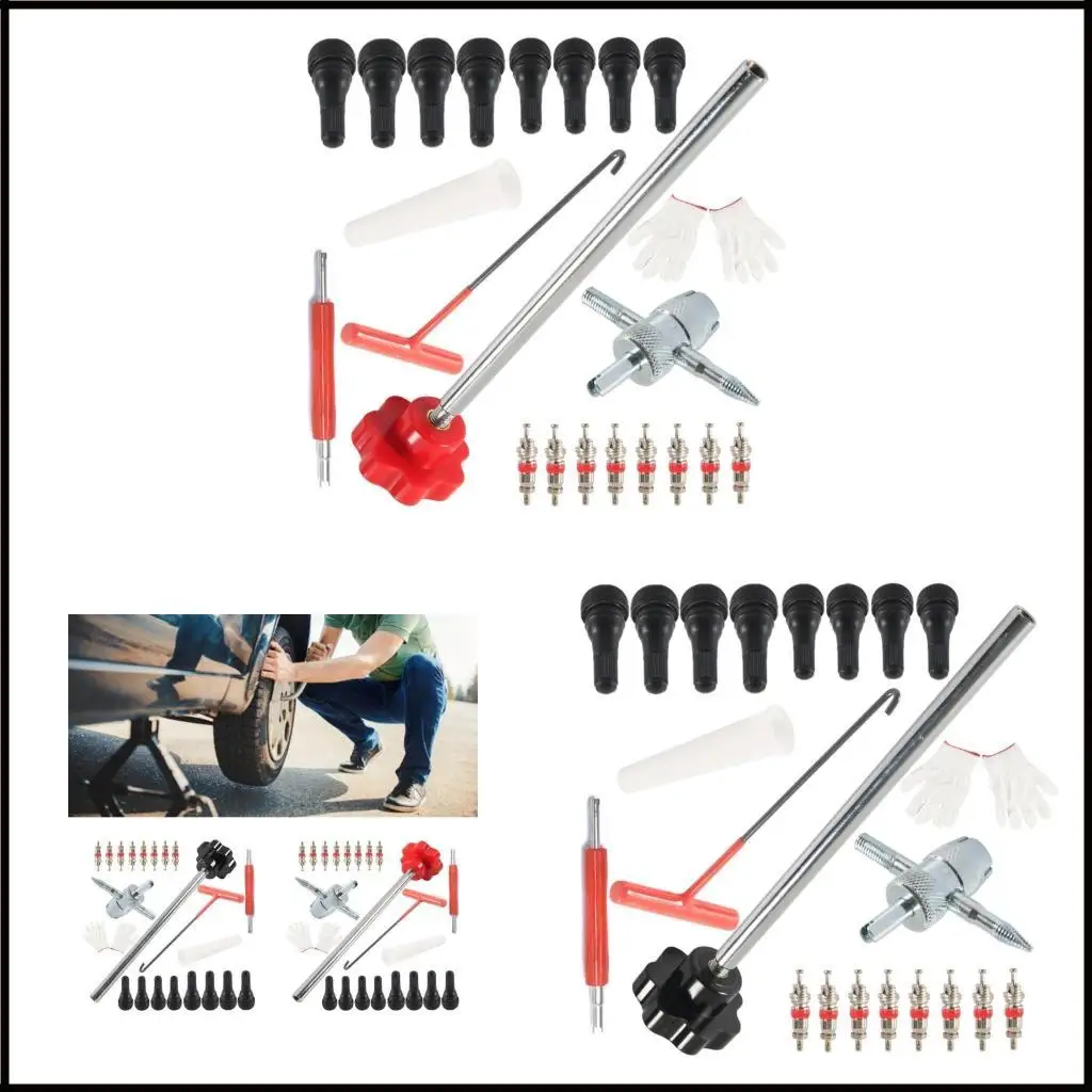 

Versatile 22pcs Tire Repair Tool Set rusts Resistant Emergency Tire Fixing Tool set for homes Garages & Auto Repair Shops