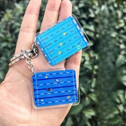 Llavero acrílico tridimensional para piscina, 1 piezas, recuerdo, Mini colgante de tenis, natación
