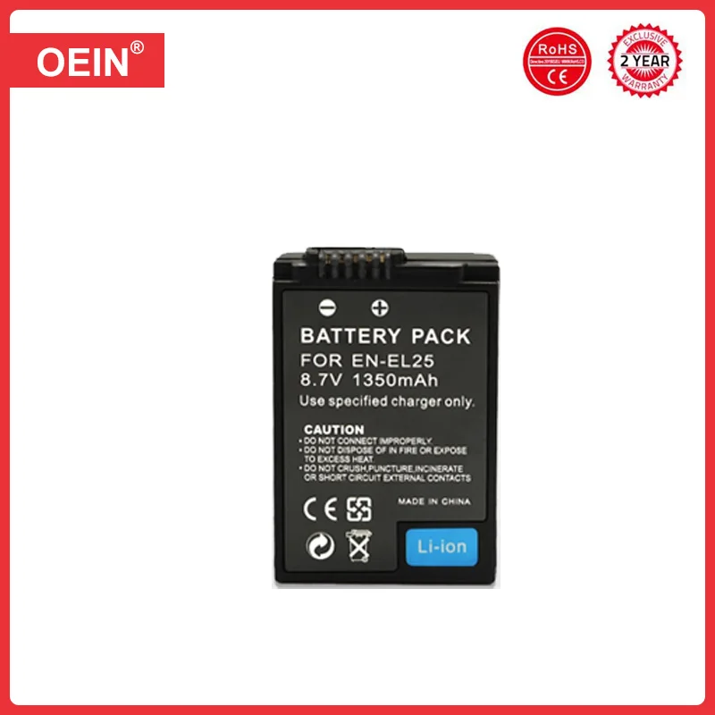 4Pcs 1350mAh EN EL25 EN-EL25 Battery for Nikon Z50 Z30 Z50II  ZFC Camera