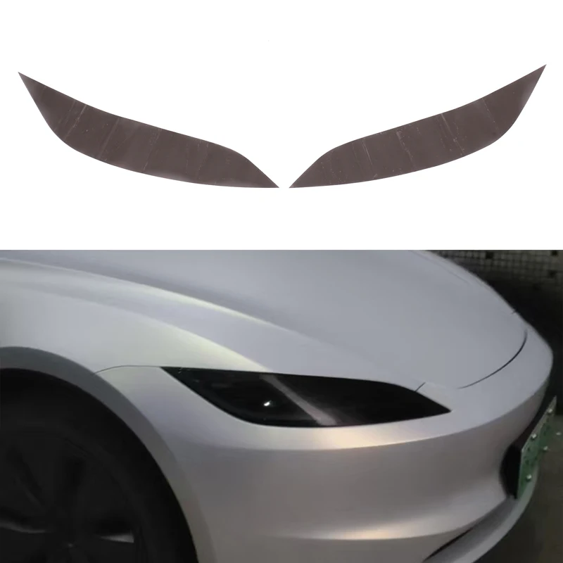 

For Tesla Model 3 2023-2025 Automotive Headlight Film Decorative Stickers PVC Automotive Headlight Film Accessories
