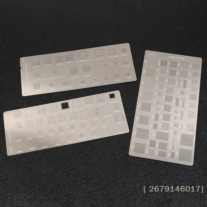 【YY26】4PCS Universal BGA Reballing Stencil For MTK MSM CPU PM Power IC Planting Soldering Net