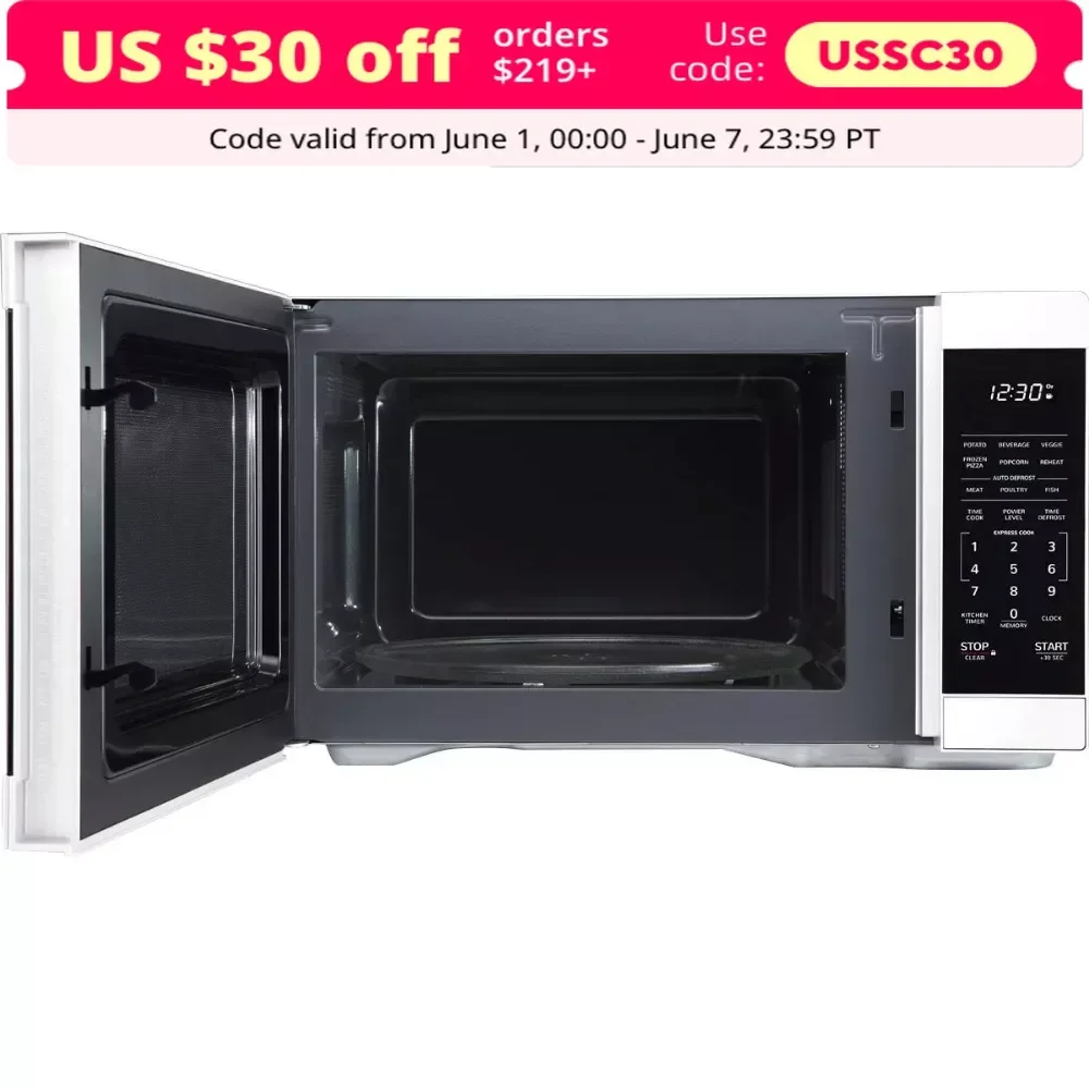 

Microwave,Oven with Removable 12.4" Carousel Turntable, 1.1 CuFt, Stainless Steel,1000 Watt Countertop Microwave