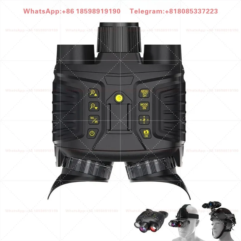 NV8360 Head&Helmet Mount Night Vision Goggles 4K Resolution 300 Meters Range for Outdoor