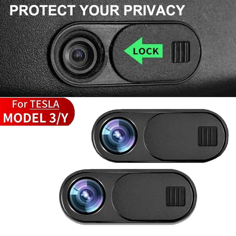 

Автомобиль Keep Your Life Private с чехлом для веб-камеры для Tesla Model 3 Y 2017 2021, внутренняя камера, простая установка с огромным ударом