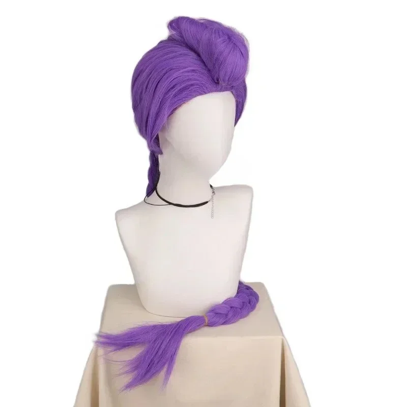 Hunters Costume Rumi Wigs Cosplay Kids Anime Mira Zoey Costume Wigs for Women Men Purple Braid Wig Halloween Cosplay Prop