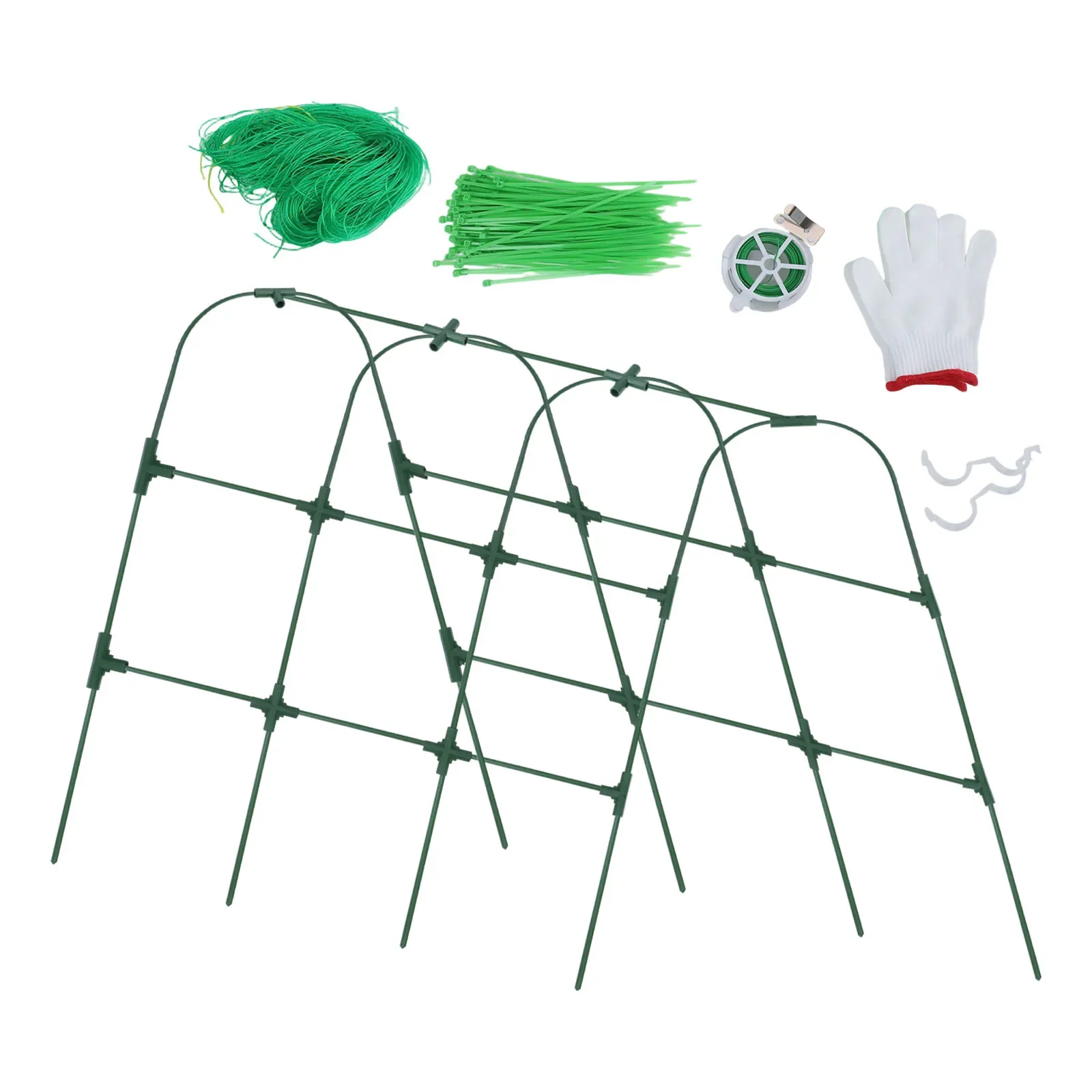 

As Shown Climbing Plants U Frame Stability Trellis Premium Materials Foldable Design Garden Clips Included Long-lasting Material