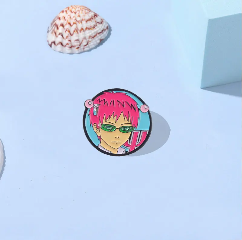 دبابيس أنيمي فيلم مخصص ، دبابيس سيكي كوسو نو Psi نان المينا ، حقيبة الملابس التلبيب دبوس ، فيلم الكرتون مجوهرات هدية للطفل ، صديق #4