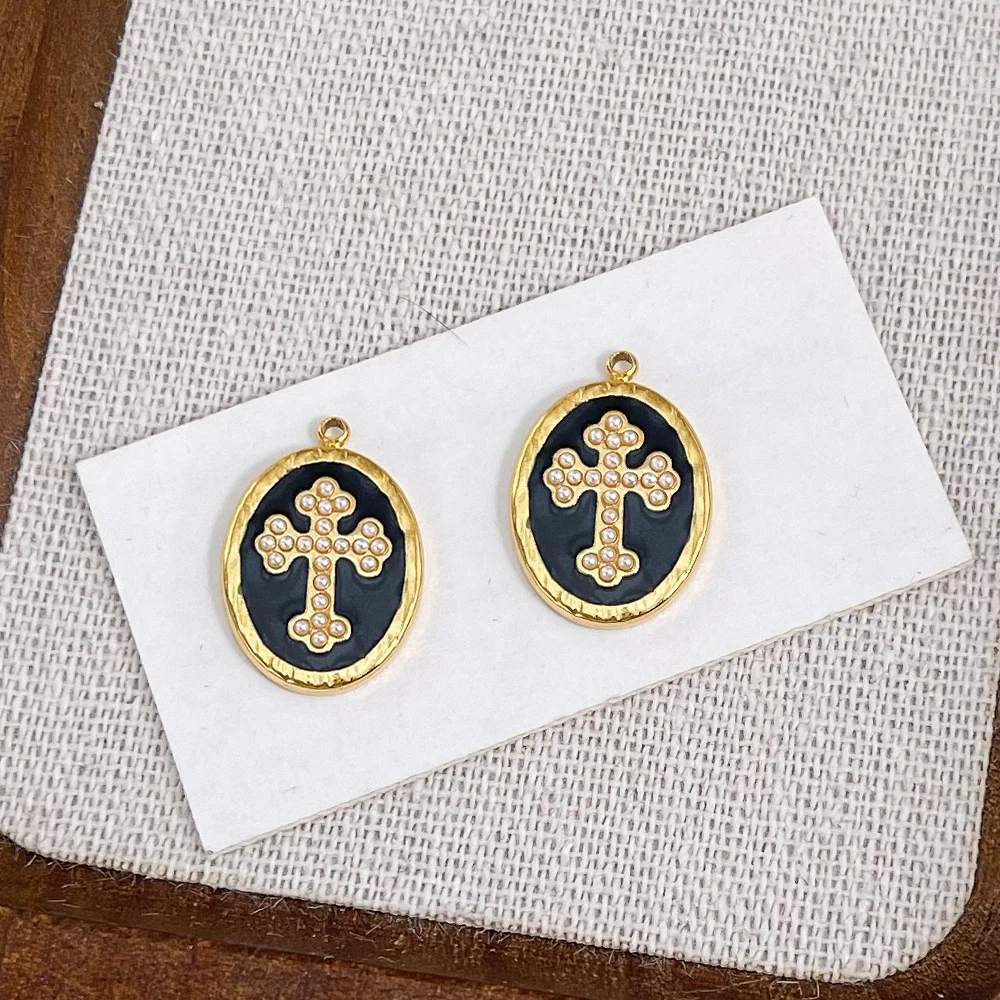 

Cordial Design 14*20MM 30Pcs Jewelry Accessories/Stainless Steel Pendant/Hand Made/Cross Shape/DIY Charms For Necklace #195816