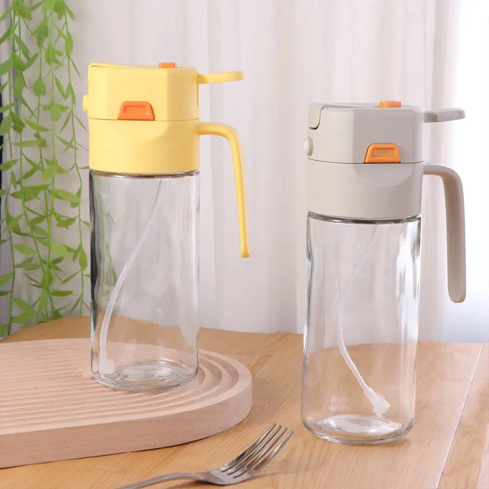 

Useful 2in1 Seasoning Bottle Unique Safety Oil Dispenser Leak Proof Oil Container Bottle BBQ
