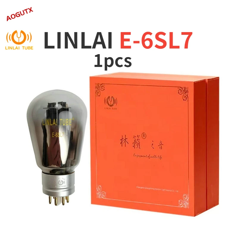 LINLAI E-6SL7 E6SL7 Vacuum Tube Upgrade 6SL7 6N9P 5691 CV1985 6H9C 6SL7-T HIFI Audio Valve Tube AMP Amplifier Kit DIY Aogutx