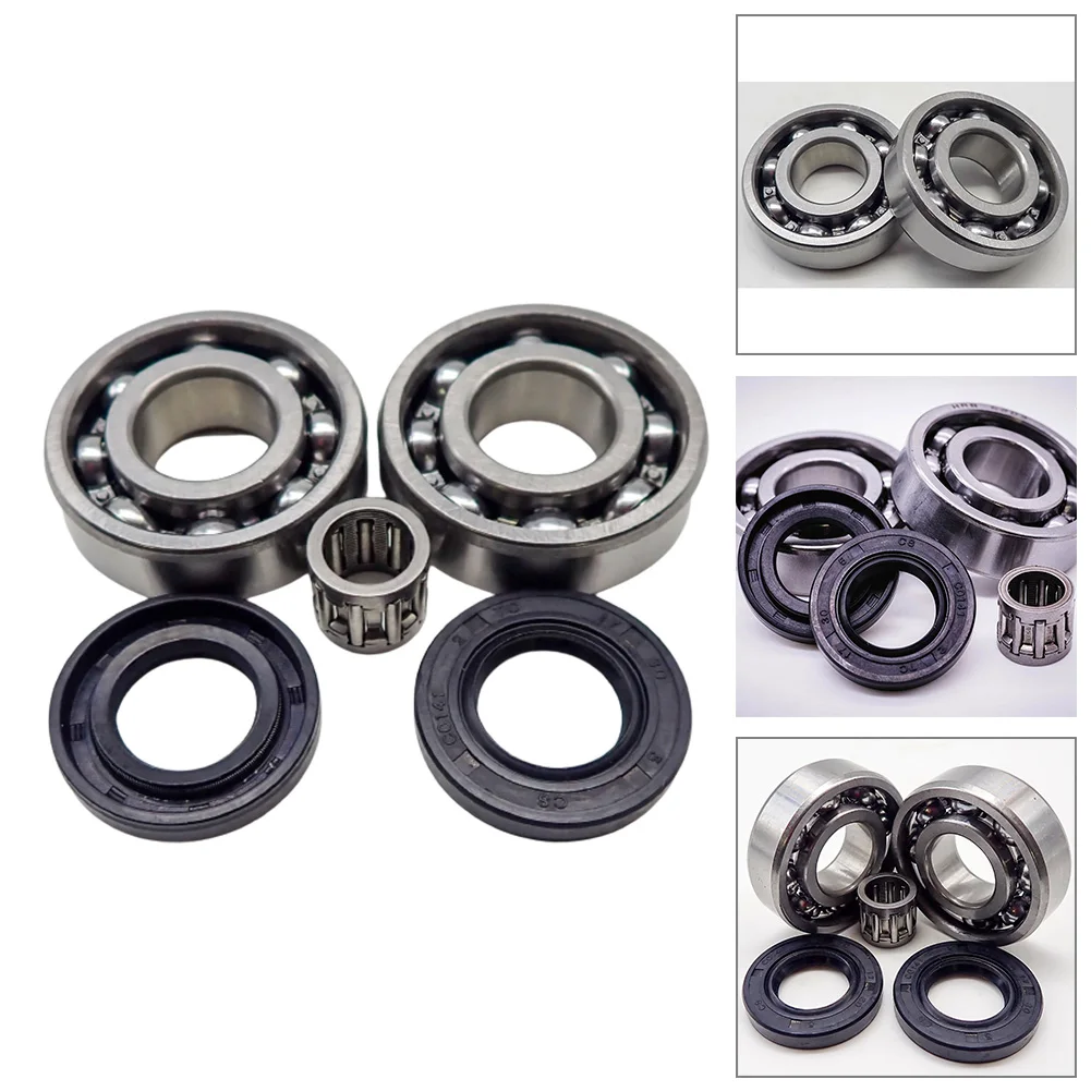 6203 Oil Seal Set For MS290 029 MS310 MS390 039 Bearing Oil Seal Durable Crankcase Oil Saw Accessories Garden Chainsaw Parts