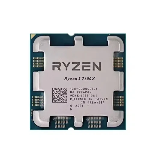 R5 7600X Processor 5nm 6-Core 12 Thread 4.7GHz 105W  Interface boxed CPU