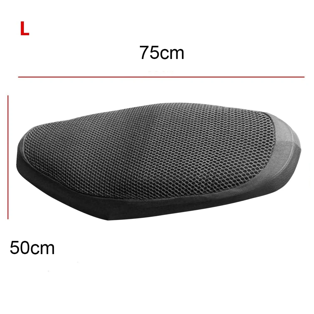 Funda de asiento de malla 3D transpirable para motocicleta, cubierta de cojín para bicicleta eléctrica, Scooter de verano