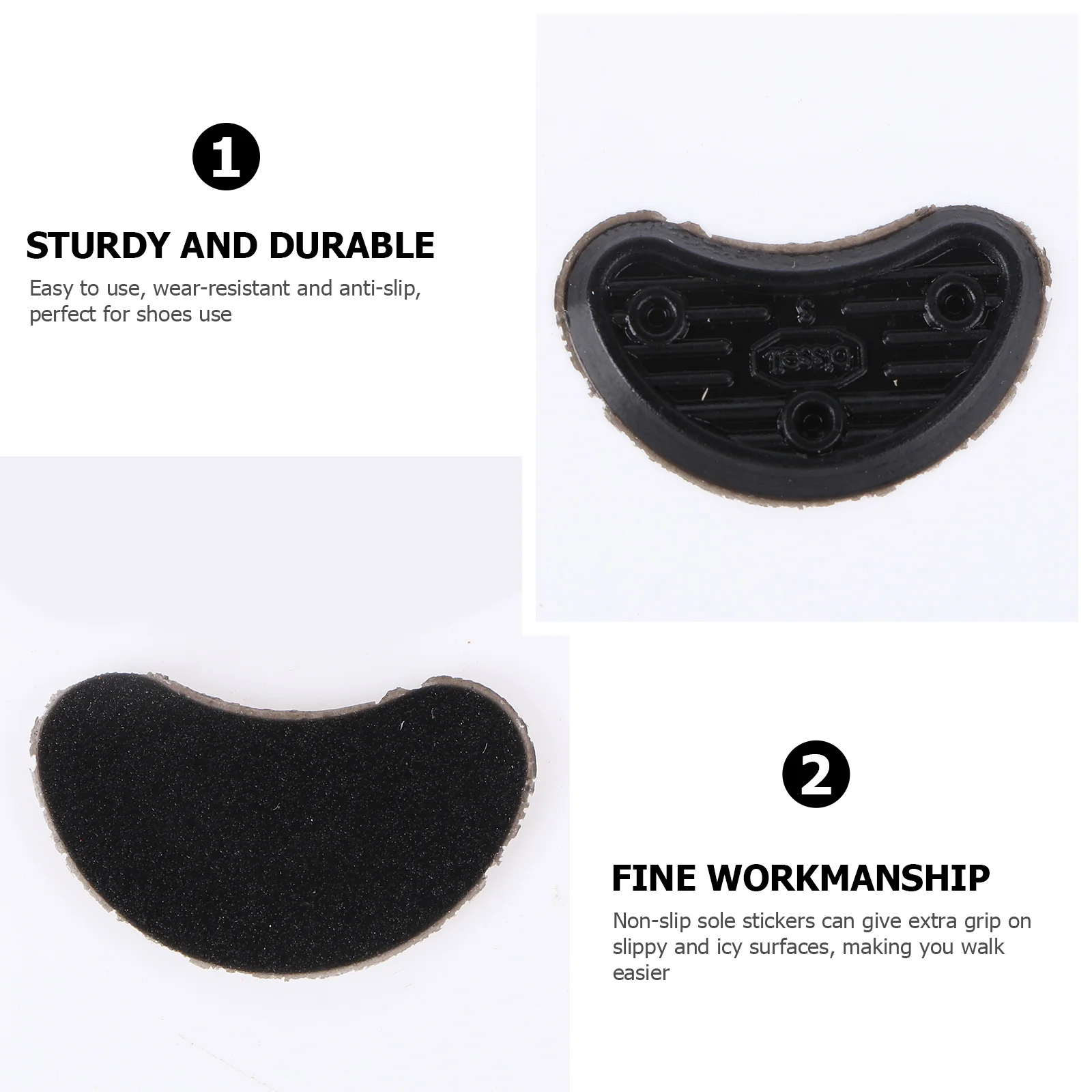 

Horseshoe Heel Sole Sticker Non-Slip Shoe Grip Durable For Boots Sandals Repair Foot Care Tool