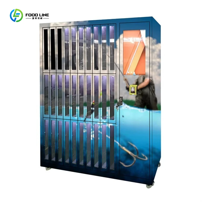 OEM/ODM Custom Locker Vending Machine for Sale Fishing Gear, Tool, Irregular Product at the Seaside Customized