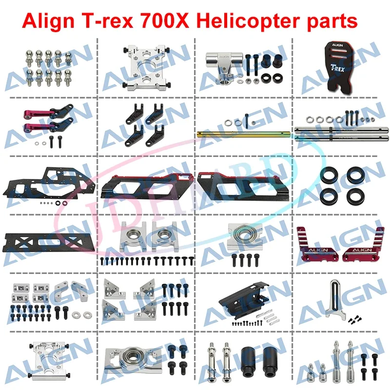 Align T-rex 700X parts Motor Mount FL Designed Main Rotor Housing Set  High-Strength Main Shaft Anti Rotat For 700 RC Helicopter