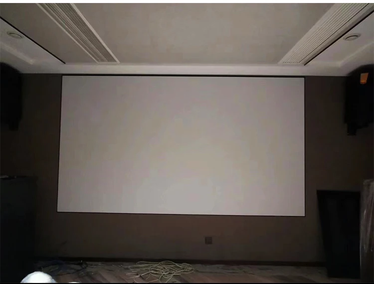 150 Inches FS360S Smart Light Home Use Projection Screen 16:9 16:10 Cinema Style Portable Aluminum Frame PVC Stand