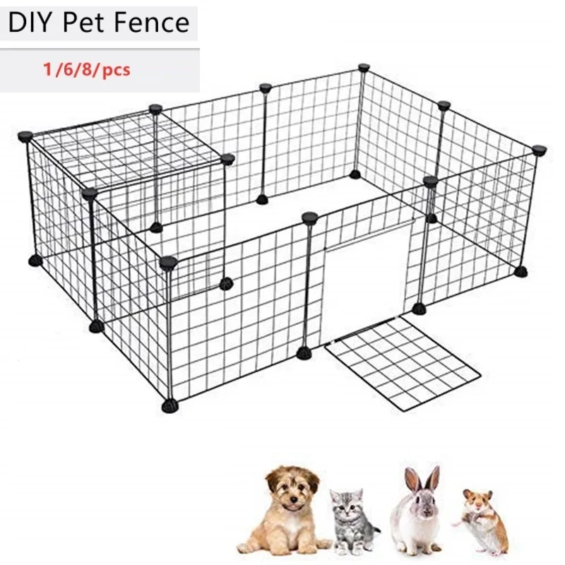 

Fast Delivery Fence For Dogs Aviary For Pets For Cats Door Playpen Cage Products Gate Supplies For Rabbit