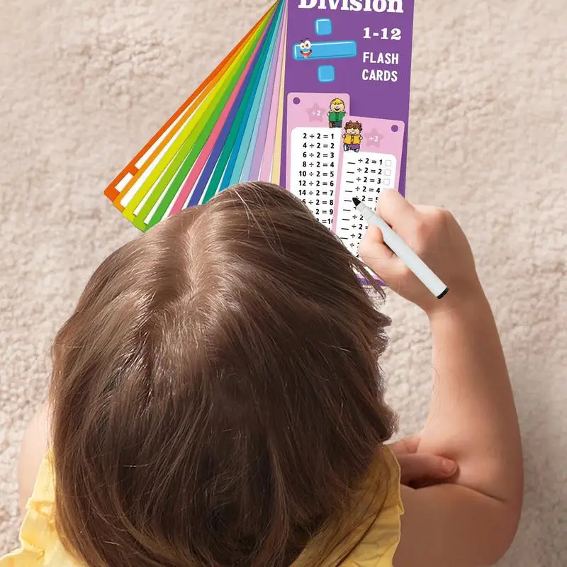 แฟลชการ์ดลบ 15X เขียนและเช็ด Flashcards การเรียนรู้ Interactive นอกจากนี้ลบการ์ดเด็กเกมคณิตศาสตร์สําหรับ