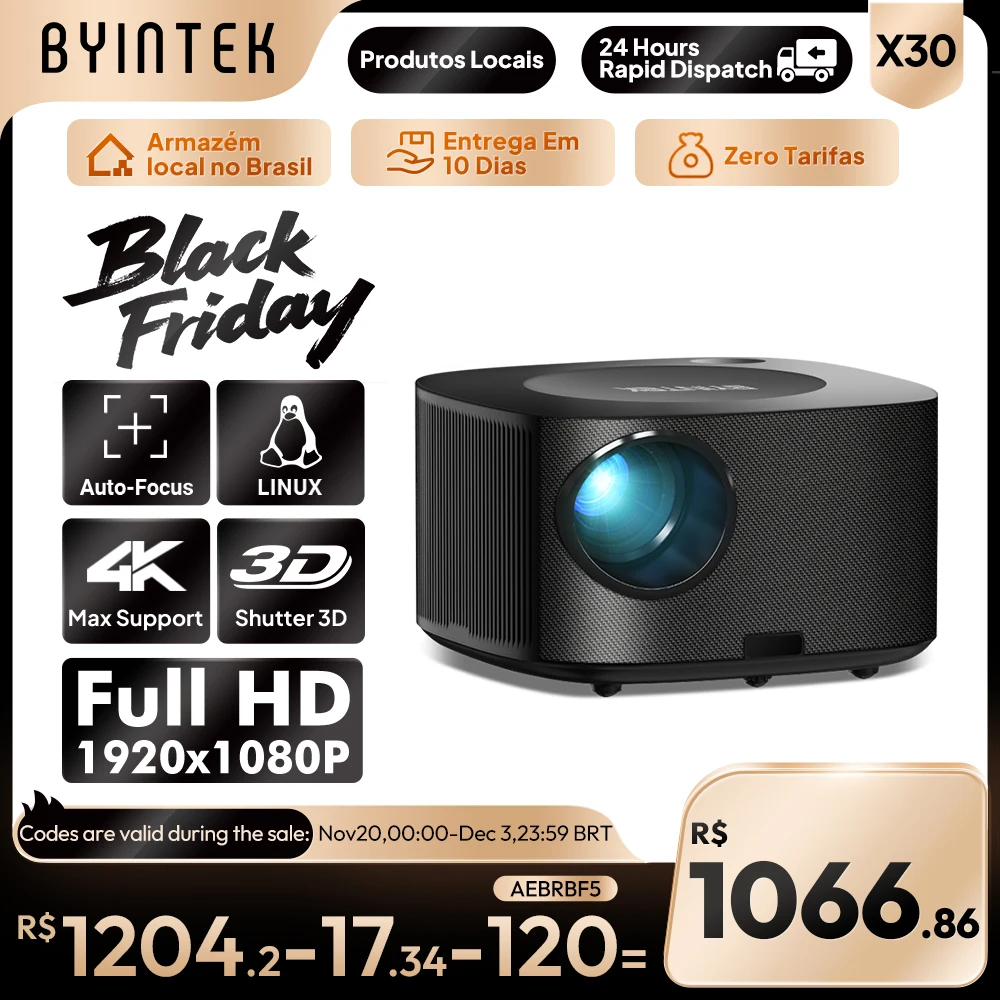 フルHDプロジェクター,BYINTEK-X30 p,1080p,ライセンス,スマートTVシステム,自動フォーカス,wifi,液晶,LEDビデオ,ホームシアター,1080