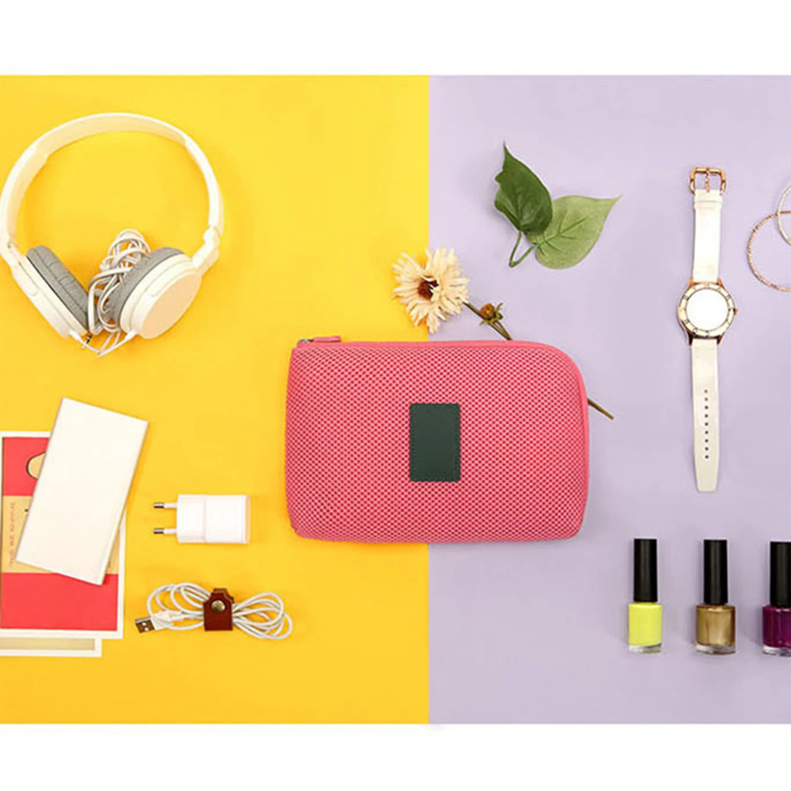 

Travel Packing Bag Cable Storage Pouch Shockproof Digital ganizer For Earphones Mouse Toiletry Portable