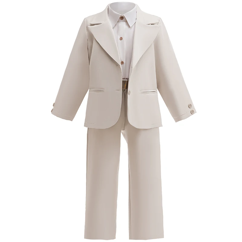 

Boy child cost 2025 new set for children 3-10 years old suit for cotton wedding boy's clothing elegant children's clothing