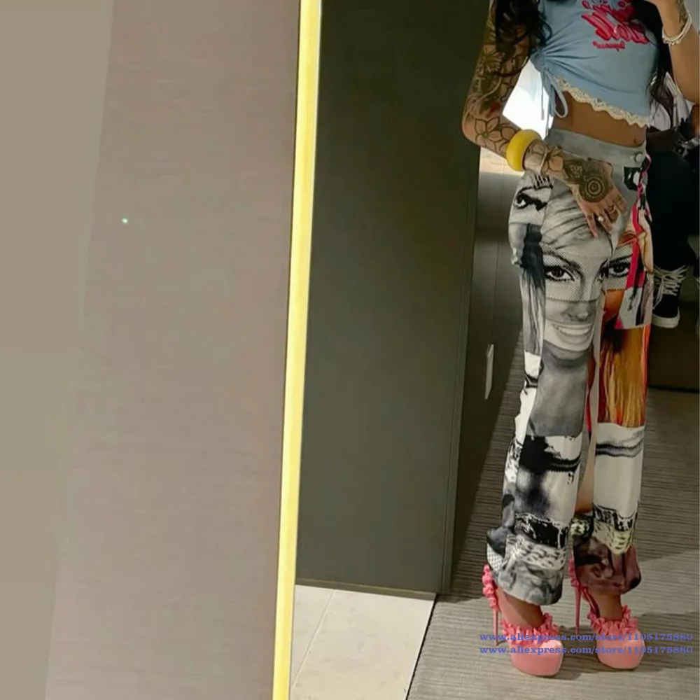 

Pink Ruffle Trim Platform Stiletto Heels Open Toe Ankle Strap High Heel Sandals Party Dress Pumps Sandalias De Mujer Verano