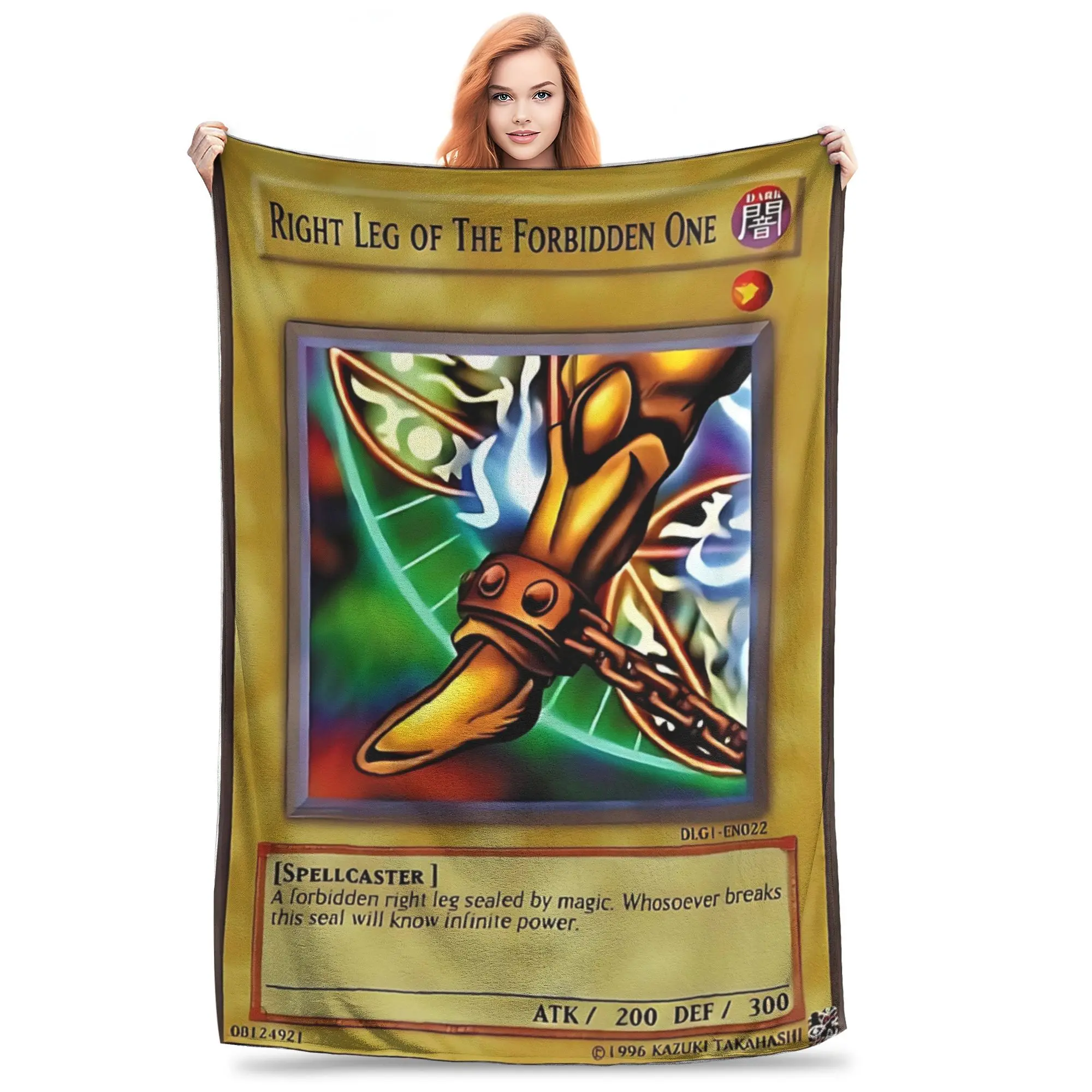 Novelty Design Yu-Gi-Oh Right Leg Of The Forbidden One  Blanket Soft Fleece  Comfortable Throw Blankets Machine Washable