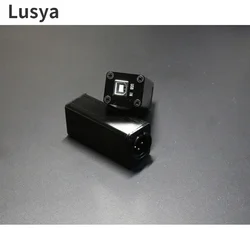 Lusya USB B to AES Converter USB Digital Interface Input AES Digital Output Stage Audio Mixer Adapter