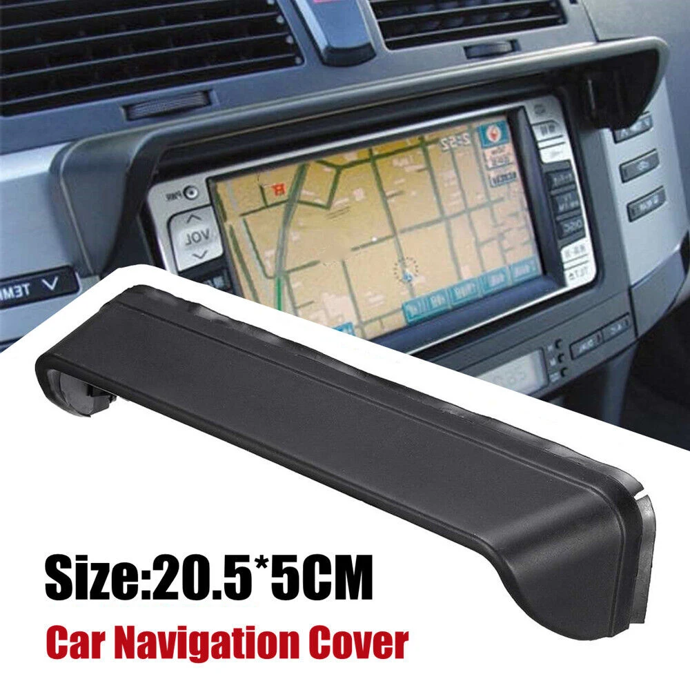 

1Pc ABS Car Navigation Hood Visor 20.5*5cm/22*5cm Reduces Sun Glare Protects Navigation Screen Car Front Replacement Accessories