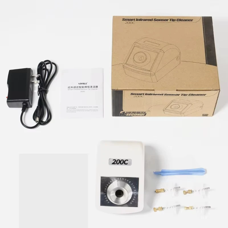 

YIHUA 200C Sensor Smart Induction Tips Cleaner Soldering Iron Tips Desoldering Soldering Station Tips Cleaning Machine
