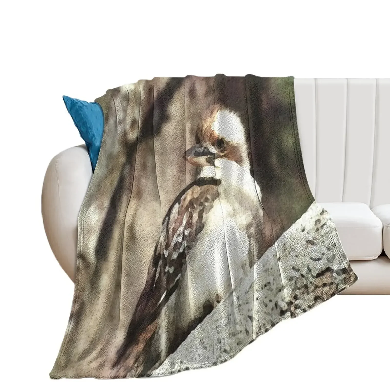 Australian Kookaburra Bird Throw Blanket Cute halloween Blankets