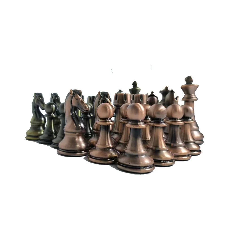 

Large Chess Pieces Set for Children, Exquisite Acrylic, Retro Antique Decoration, Chessboard, High-End, Luxury, Family