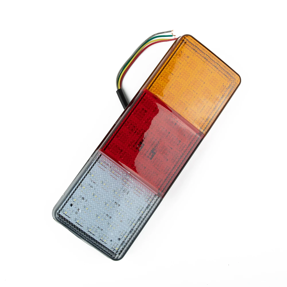 Rear 12V DC Rectangle Removable 75LED Super Bright For Caravan Truck Tail Light Indicator Lamp Trailer Useful Accessories