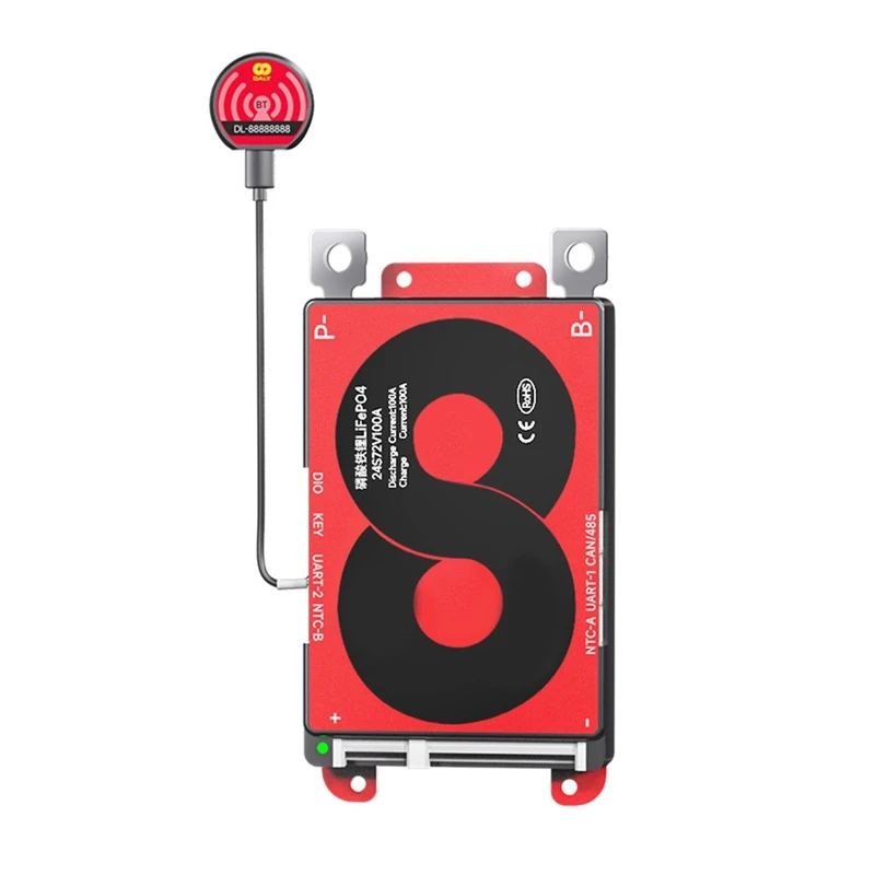 100A Li-Ion Battery BMS  With Wifi Module And CAN 485 Communication Protection Board  For Lifepo4 Lithium Battery Pack