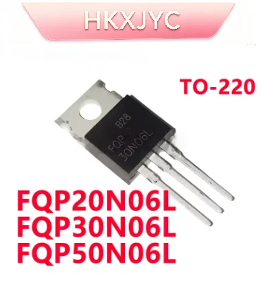 10/PCS New FQP20N06L FQP20N06 FQP30N06L FQP30N06 FQP50N06L FQP50N06 TO-220 Field-effect transistor In Stock