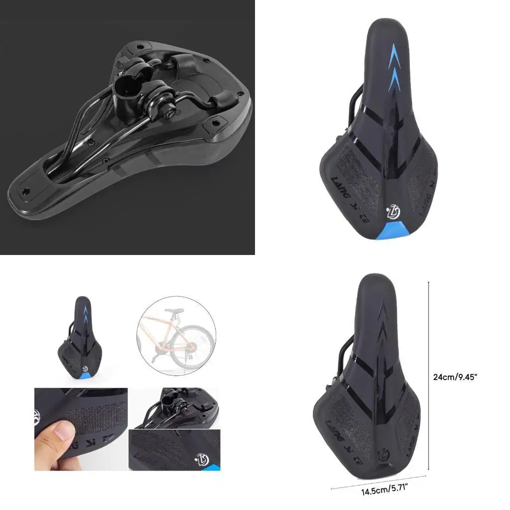 

Y1UC Comfortable Bike Waterproof Bicycles Saddle Memory Foams Padded Cushion