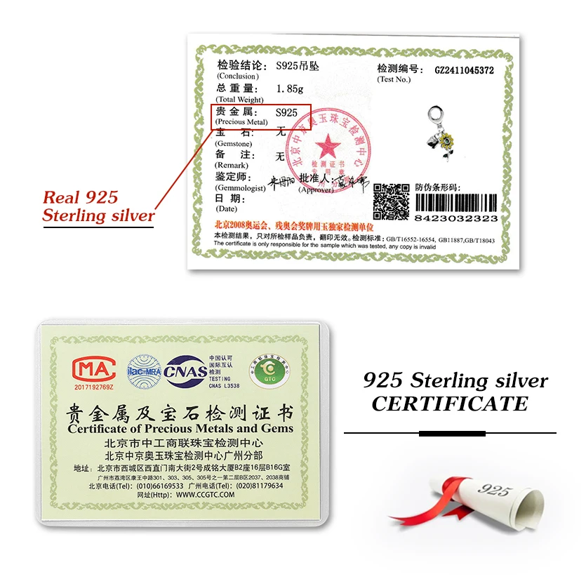 925 فضة نباتات جوز الهند الزهور كعكة قلادة حبة سوار ذاتي الصنع الإسورة صنع هدية من المجوهرات الجميلة عالية الجودة #6