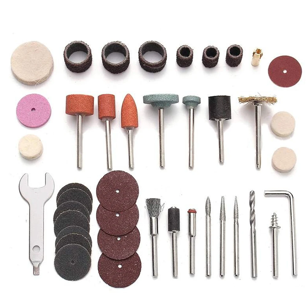 40pcs Mini Grinding Sanding Head Set Polishing Rotating Kits For Electric Grinde Drill Rotary Tool Accessories Abrasive Tools