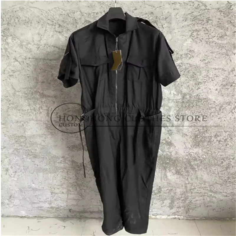 TOP-YAMAMOTO Multi-button Adjustable High-Quality Comfortable Sweatpants, Loose One-Piece Pants