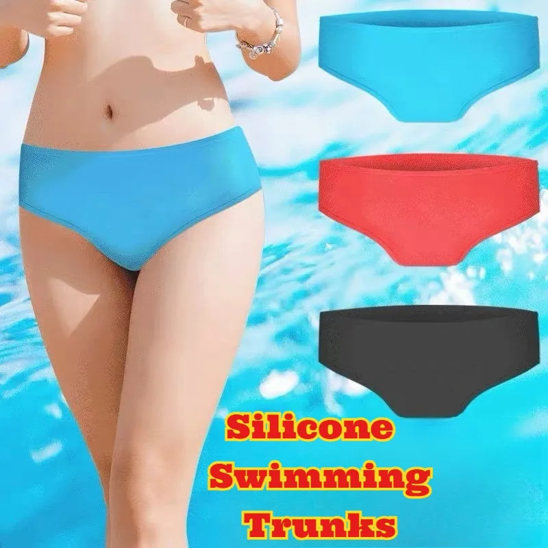 ‌Period Friendly Silicone Swim Briefs Women Hygienic Water Resistant Swimwear Leak Proof Summer Beach Pool Party Skin Friendly